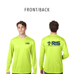 RIS - SAFETY Hanes Unisex Cool DRI® Long Sleeve Performance T-Shirt - 482L