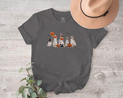 Embroidered Halloween Dogs T-shirt