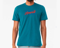 Embroidered America T-shirt