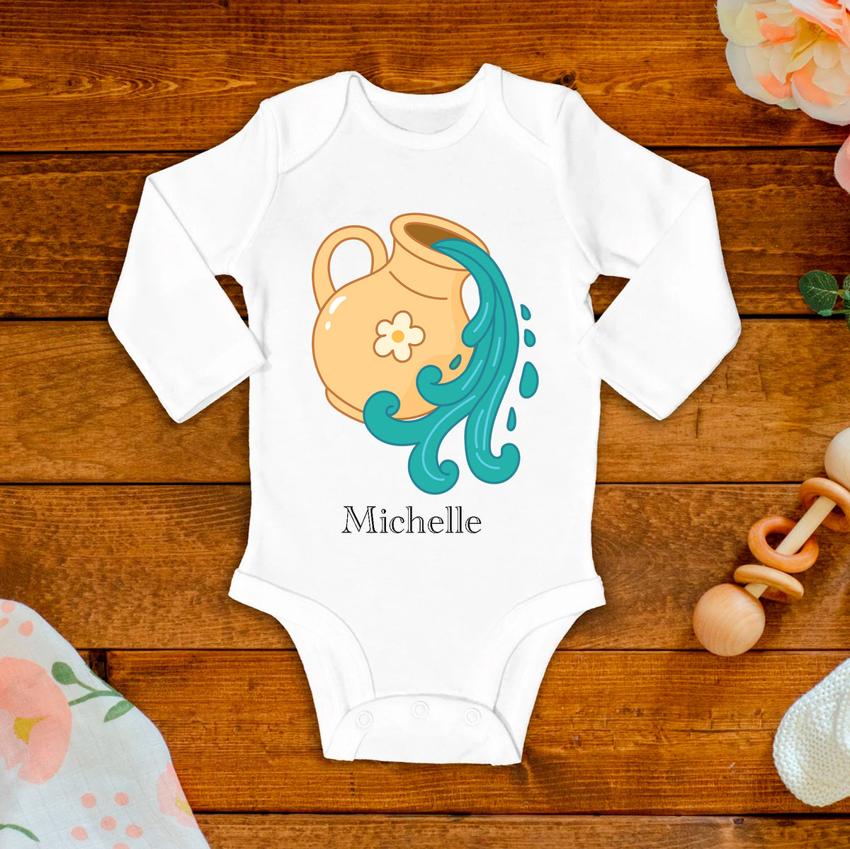 Aquarius Baby Bodysuit