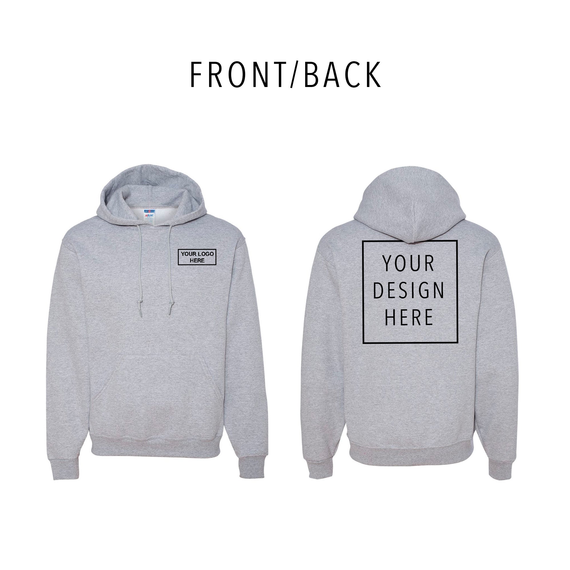 JERZEES - NuBlend® Hooded Sweatshirt - Front/Back