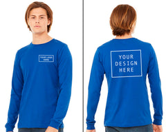 BELLA + CANVAS - Jersey Long Sleeve Tee - Front/Back