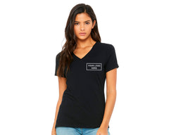 BELLA + CANVAS - Women’s Relaxed Jersey V-Neck Tee - Front