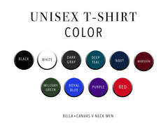 BELLA + CANVAS - Jersey V-Neck Tee - Front/Back