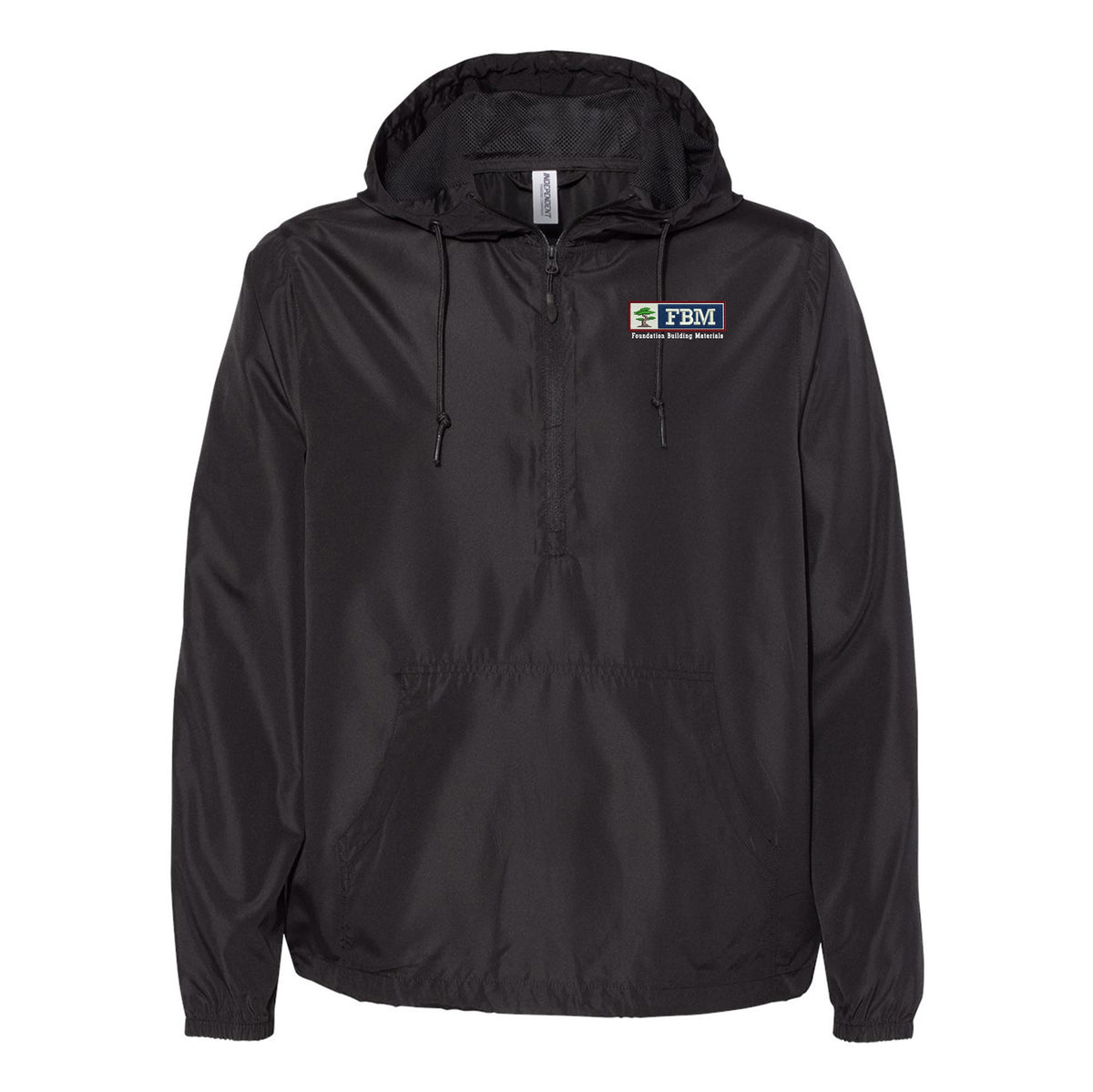Independet Trading Co. Unisex Lightweight Quarter-Zip Windbreaker Pullover Jacket - EXP54LWP