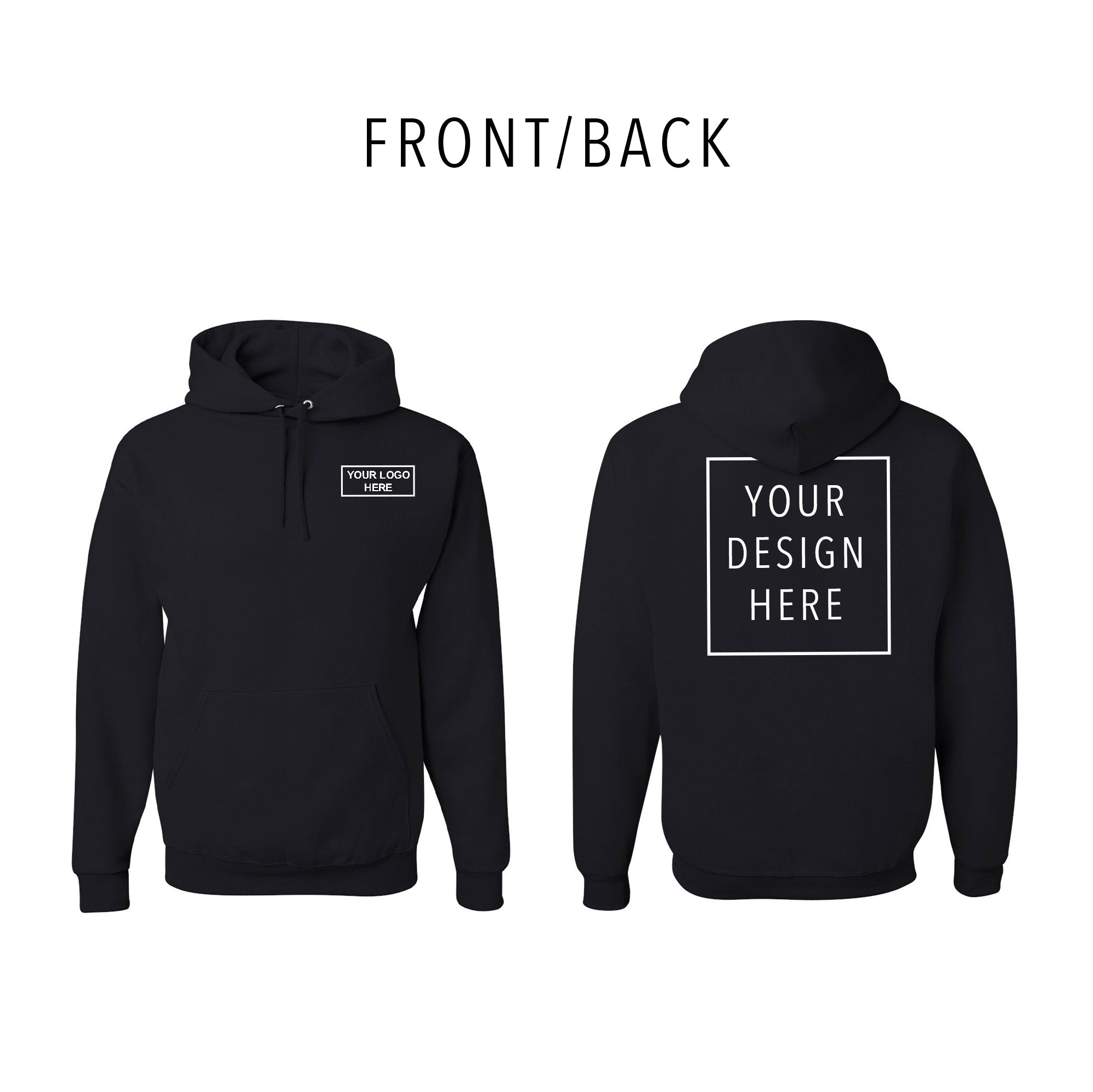 JERZEES - NuBlend® Hooded Sweatshirt - Front/Back
