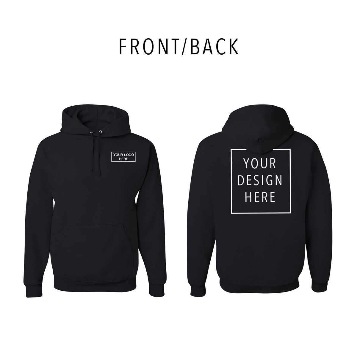 JERZEES - NuBlend® Hooded Sweatshirt - Front/Back