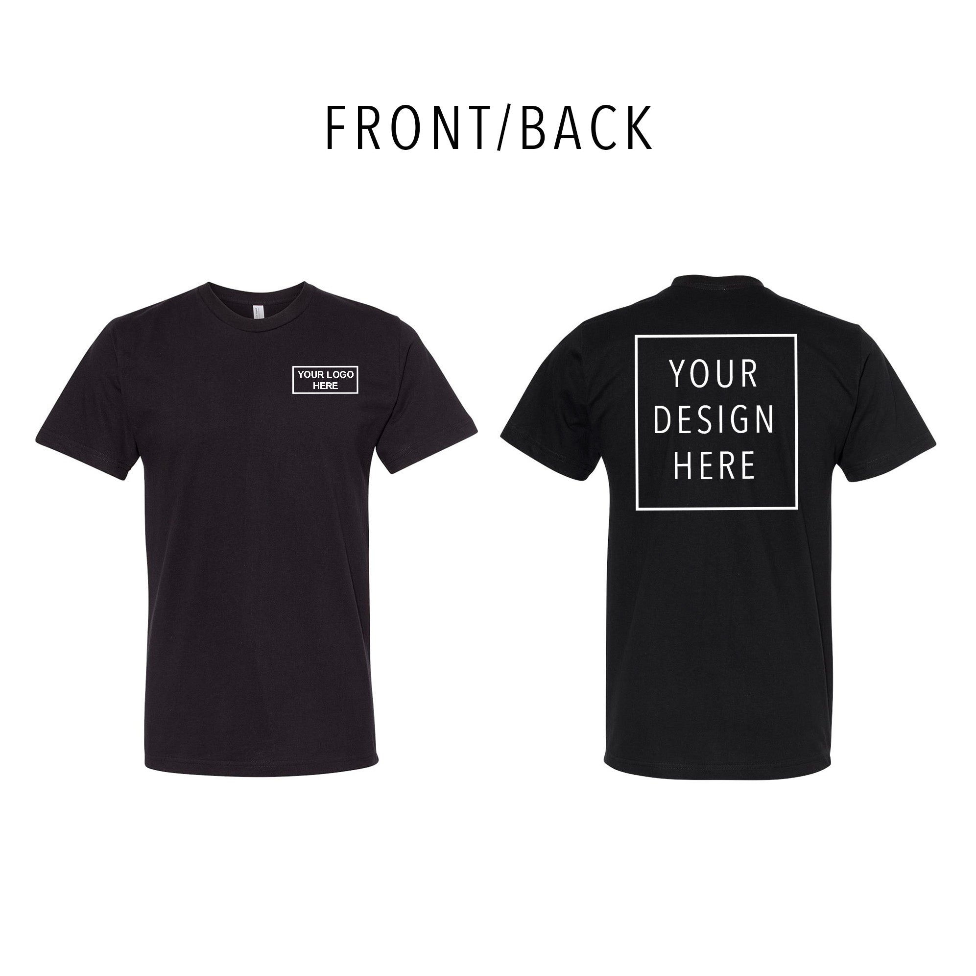 American Apparel - Fine Jersey Tee - Front/Back