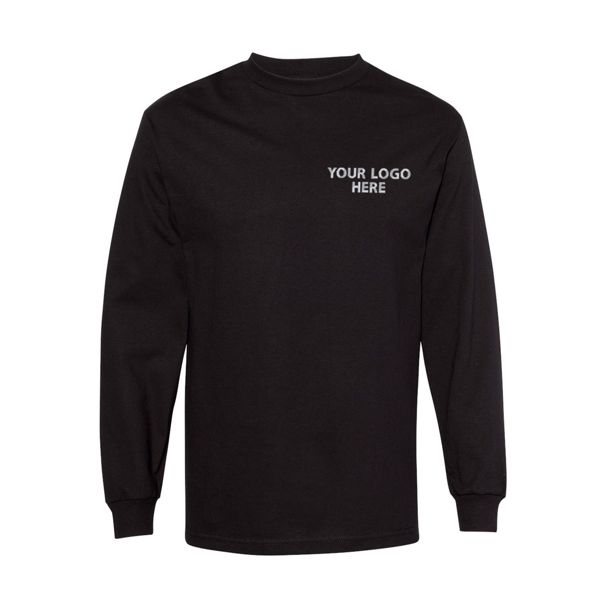American Apparel - Heavyweight Cotton Long Sleeve Tee - Front