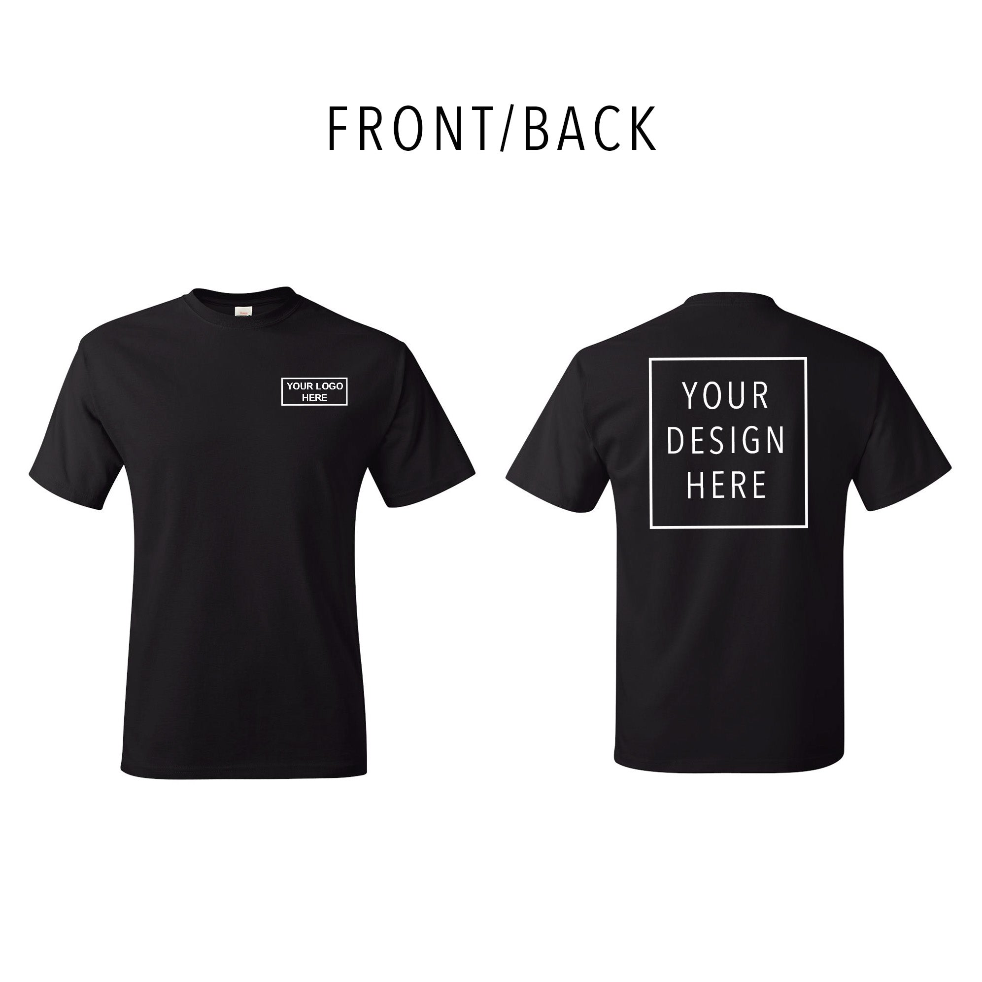 Hanes - Authentic T-Shirt- Front/Back