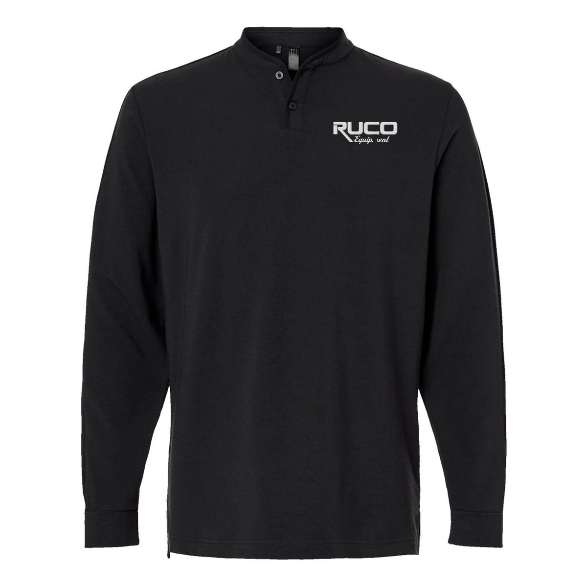 RUCO - Adidas Men's Henley Long Sleeve T-Shirt - A597