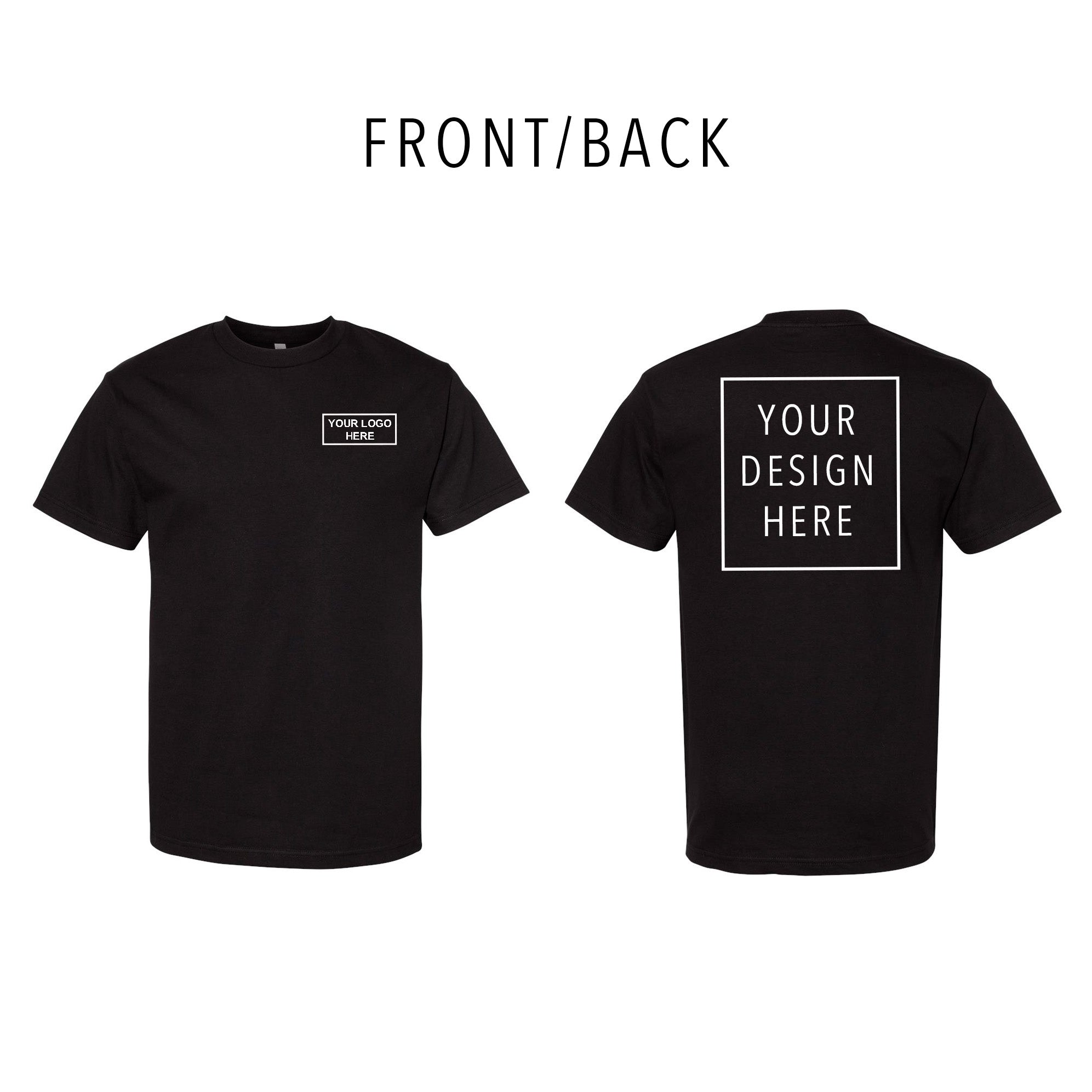 American Apparel - Heavyweight Cotton Tee - Front/Back