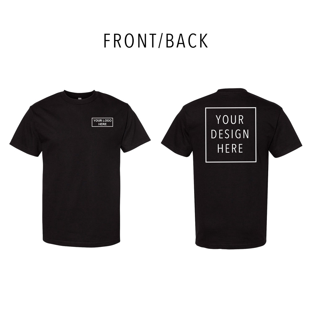 American Apparel - Heavyweight Cotton Tee - Front/Back
