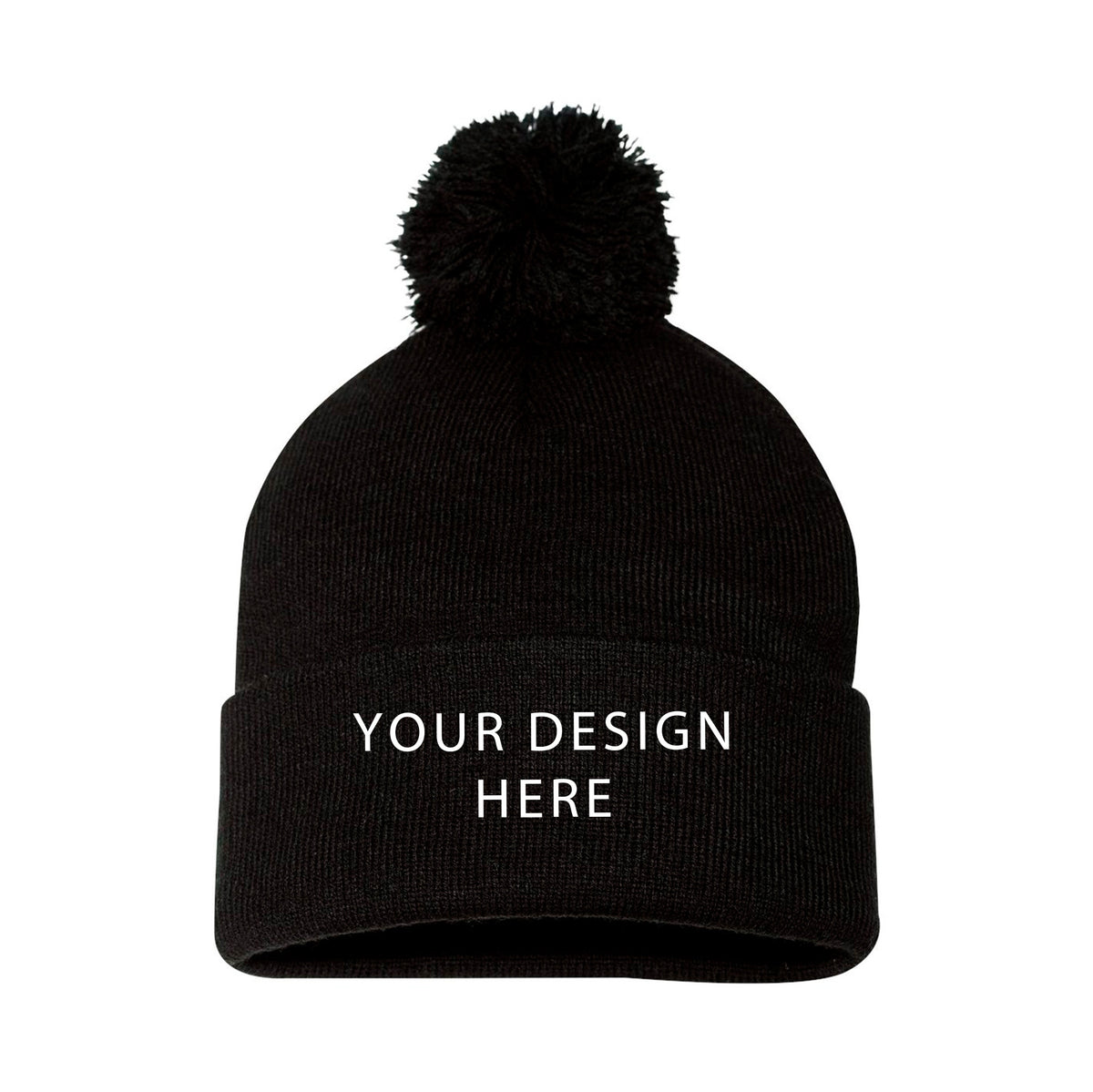 Sportsman - 12" Pom-Pom Cuffed Beanie