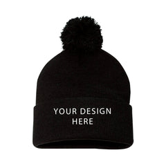 Sportsman - 12" Pom-Pom Cuffed Beanie