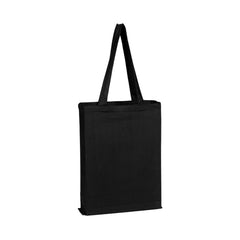 Q-Tees - Canvas Gusset Promotional Tote - Front/Back