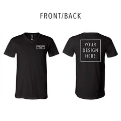BELLA + CANVAS - Jersey V-Neck Tee - Front/Back