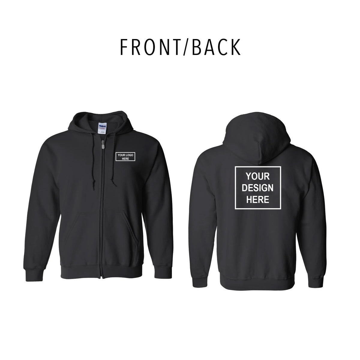 Gildan Heavy Blend™ Full-Zip Hooded Sweatshirt - 18600