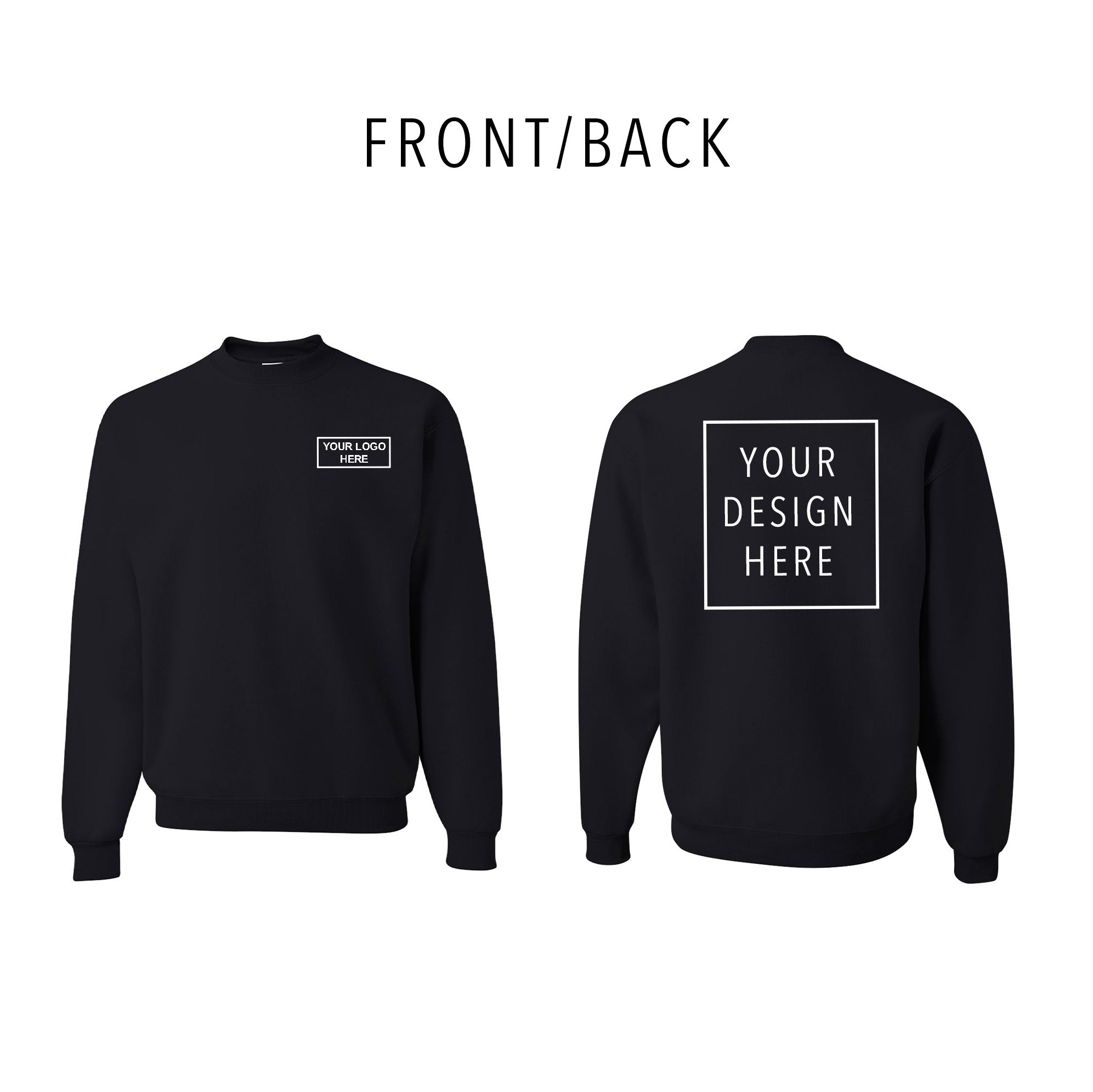 JERZEES - NuBlend® Crewneck Sweatshirt - Front/Back
