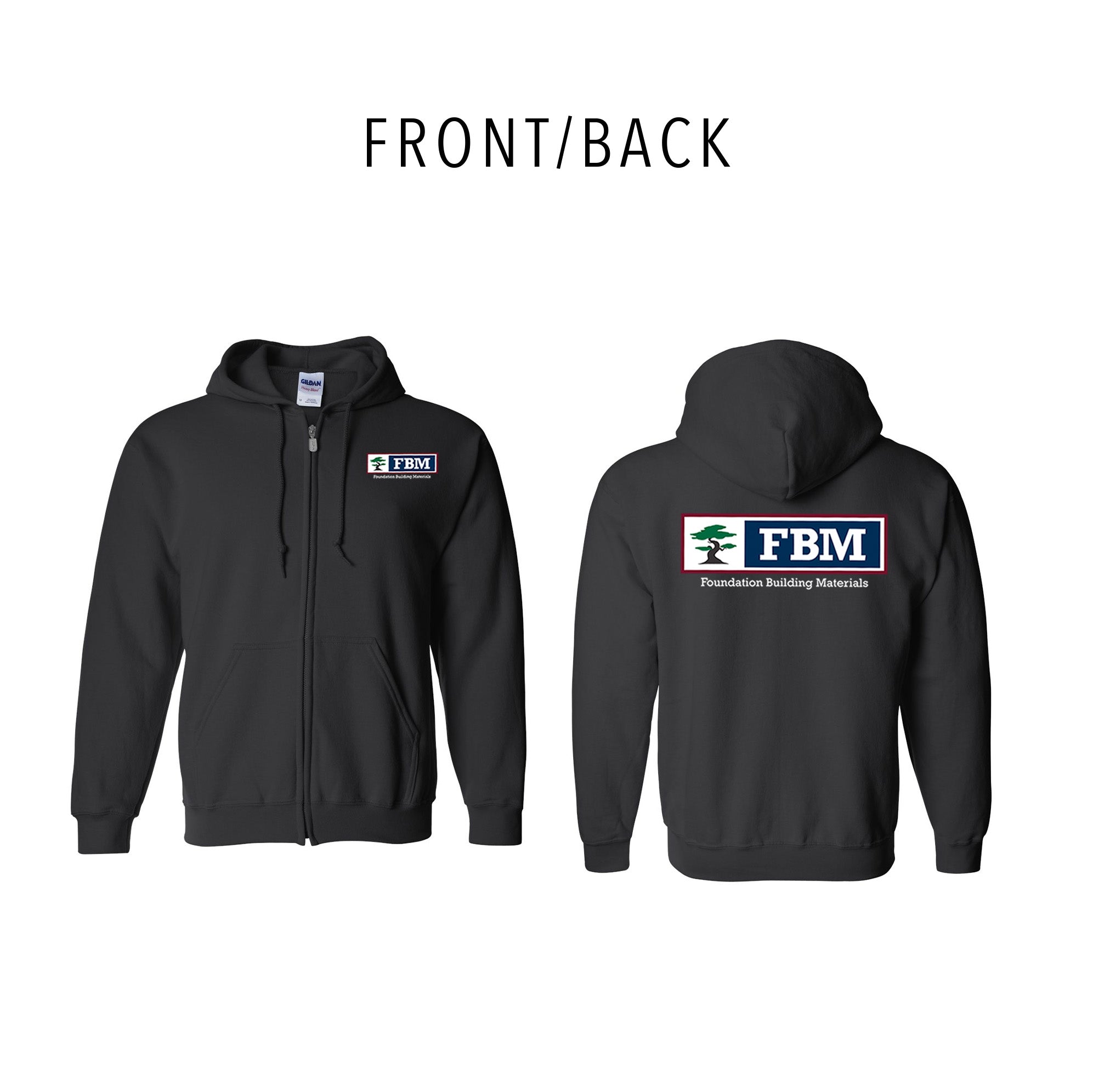 Gildan - Heavy Blend™ Full-Zip Hooded Sweatshirt - (print)