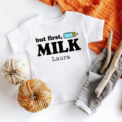 But First, Milk Baby Bodysuit