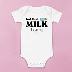 But First, Milk Baby Bodysuit