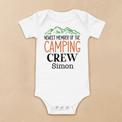 Newest Member Of The Camping Crew Baby Bodysuit