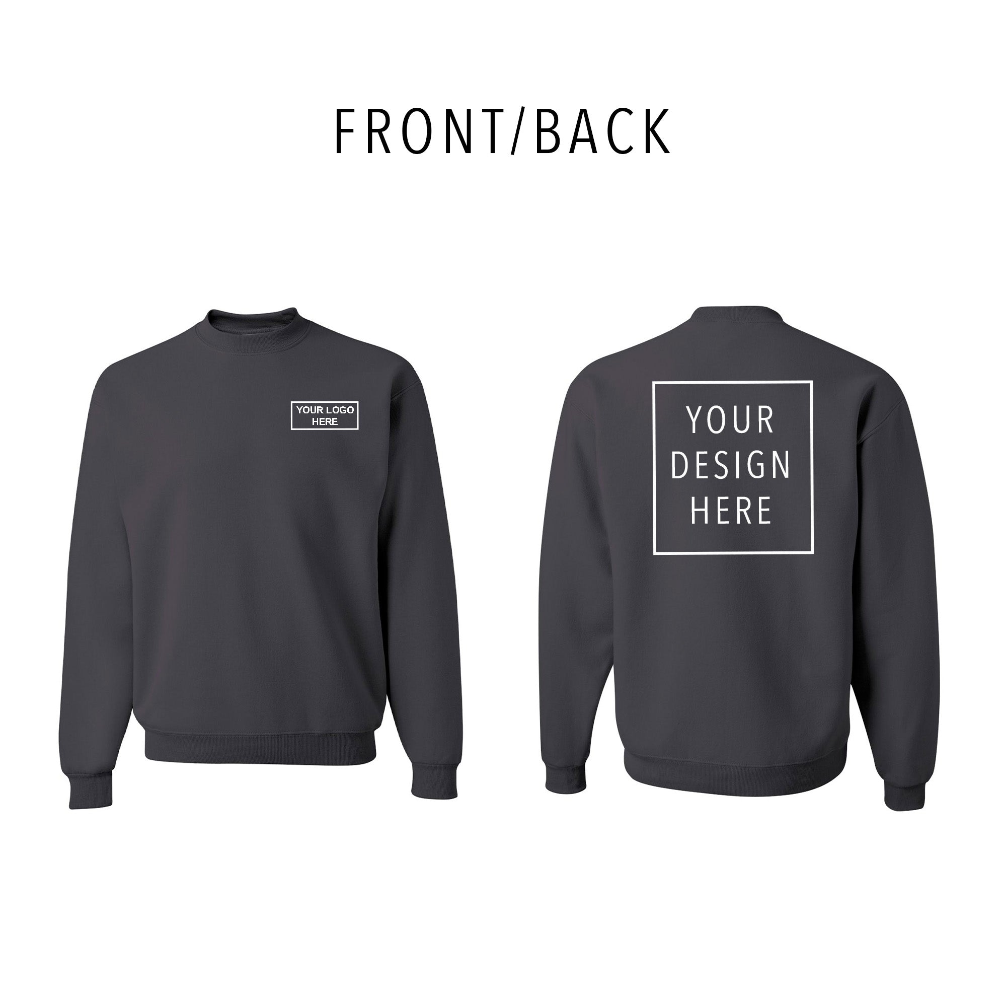 JERZEES - NuBlend® Crewneck Sweatshirt - Front/Back