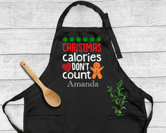 Christmas Calories Don't Count Apron