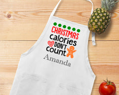 Christmas Calories Don't Count Apron