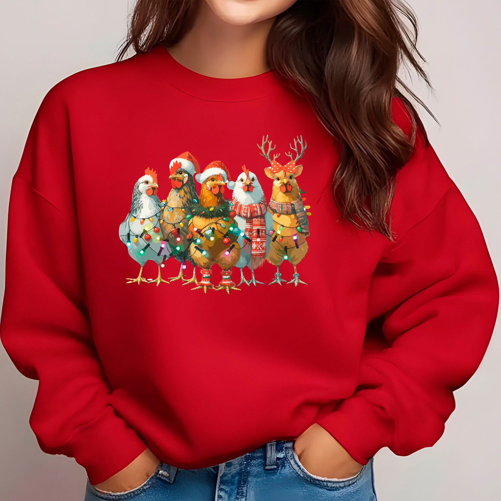 Christmas Chickens Sweatshirt