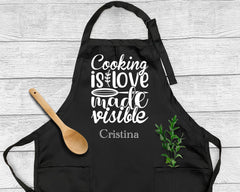 Cooking Is Love Made Visible Apron