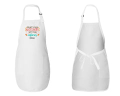 Embroidered Count Your Blessings Not Your Calories Apron