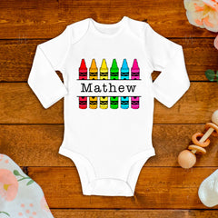 Crayons Baby Bodysuit