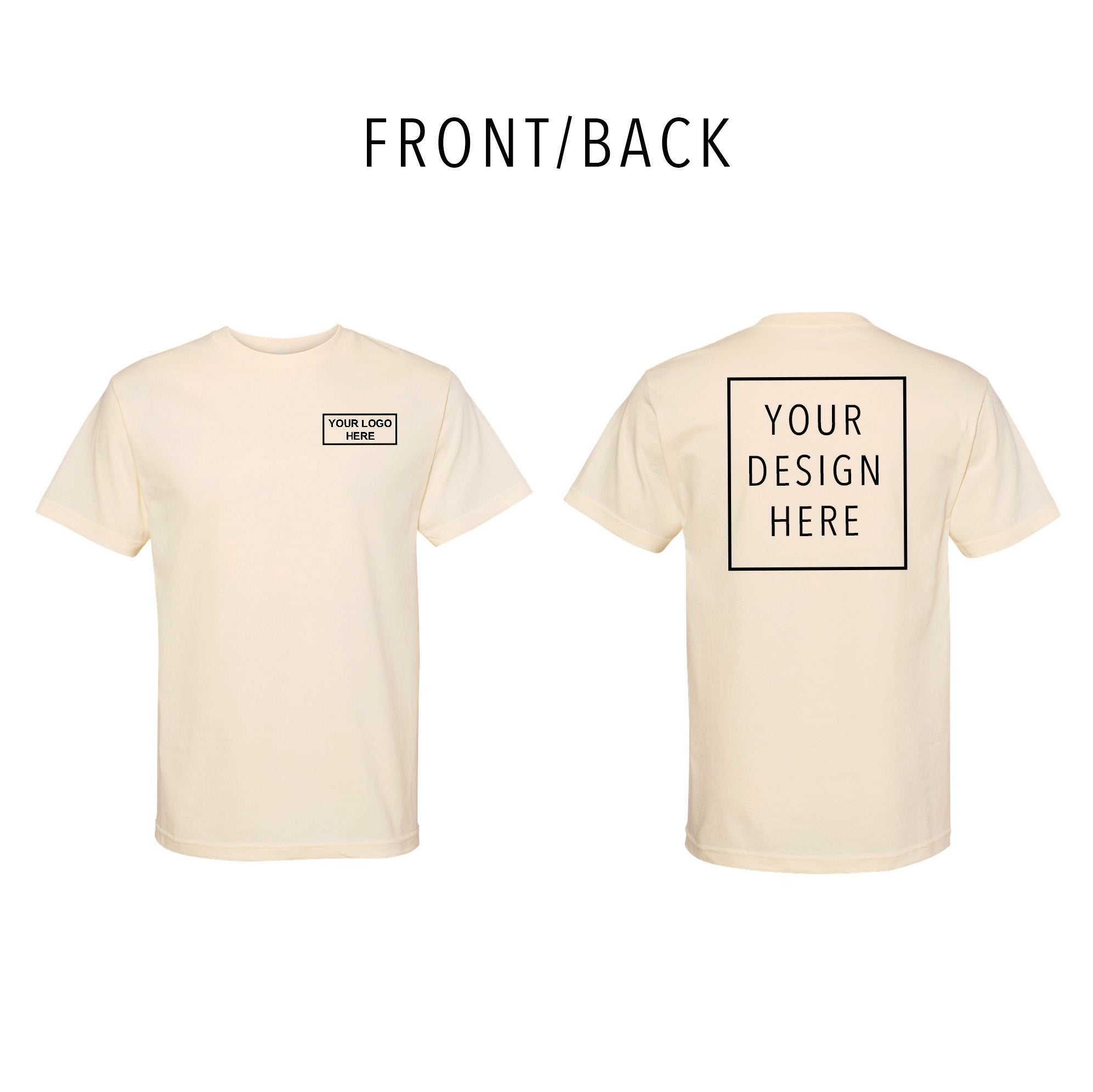 American Apparel - Heavyweight Cotton Tee - Front/Back