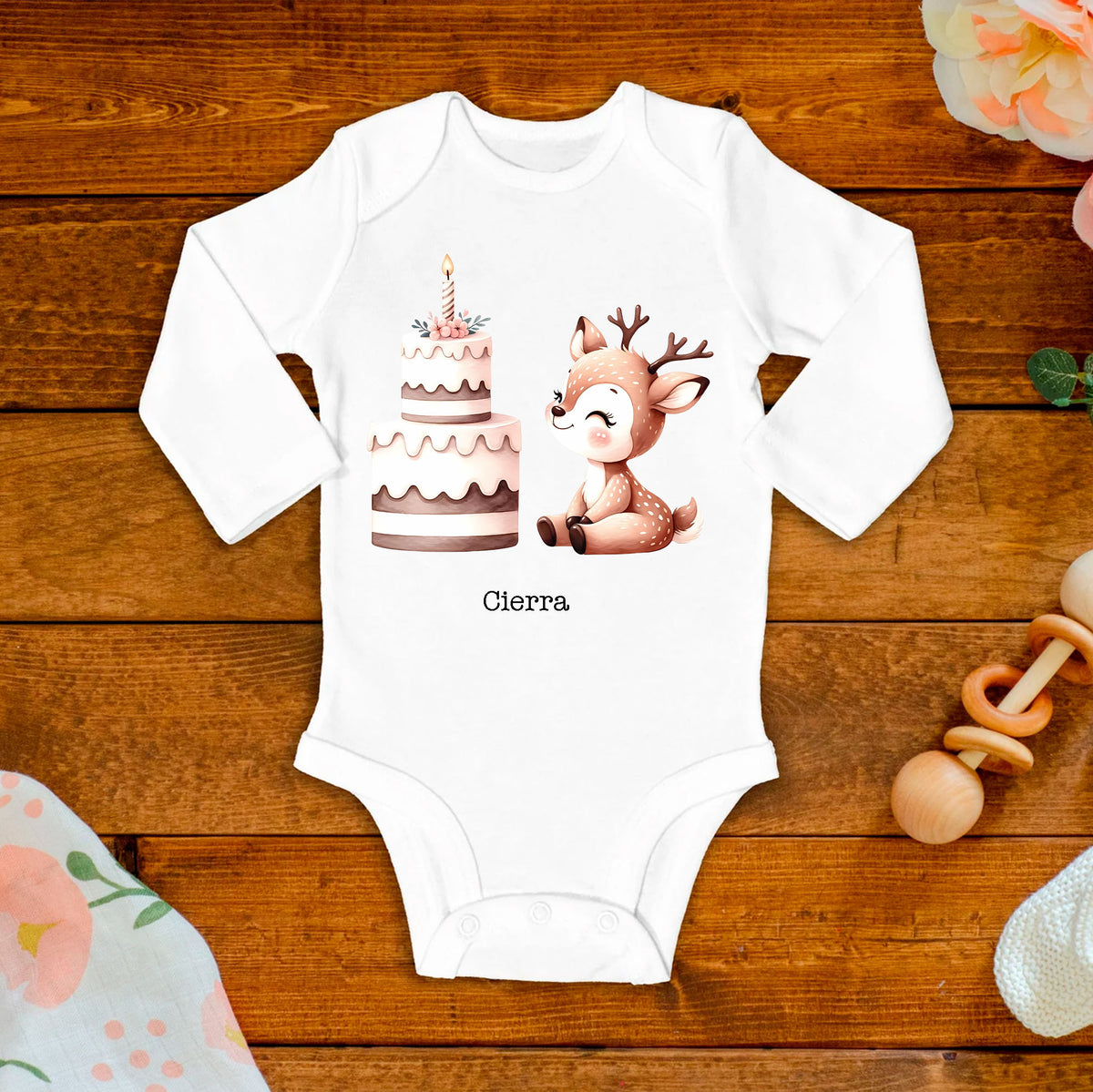 Cute Bambi Baby Bodysuit