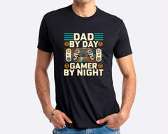 Dad By Day Gamer By Night T-shirt