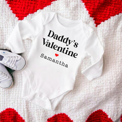 Daddy's Valentine Baby Bodysuit