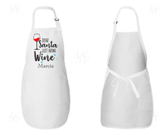 Dear Santa Just Bring Wine Apron