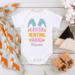 Easter Hunting Squad Baby Bodysuit