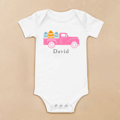 Easter Truck Baby Bodysuit