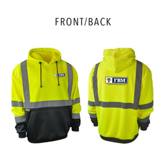 FBM SAFETY Radians SJ02B-3 Class 3 Color Blocked Hooded Pullover Sweatshirt - SJ02B-3