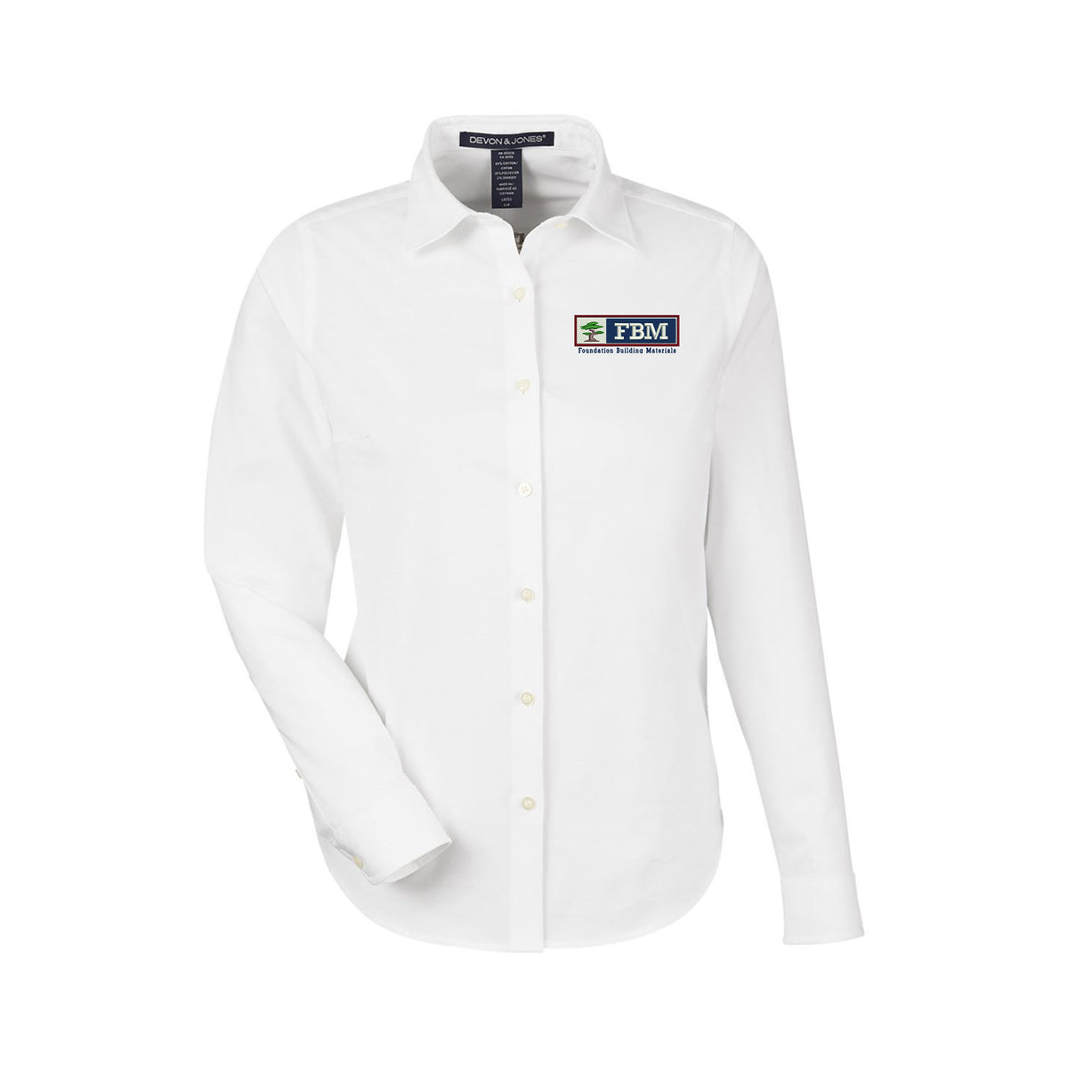 FBM - Devon & Jones Women's CrownLux Performance® Spencer Poplin Dress Shirt - DG505W