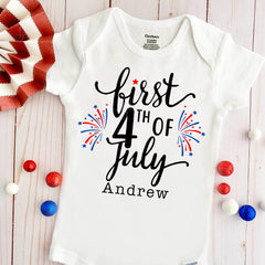 First 4th Of July Baby Bodysuit