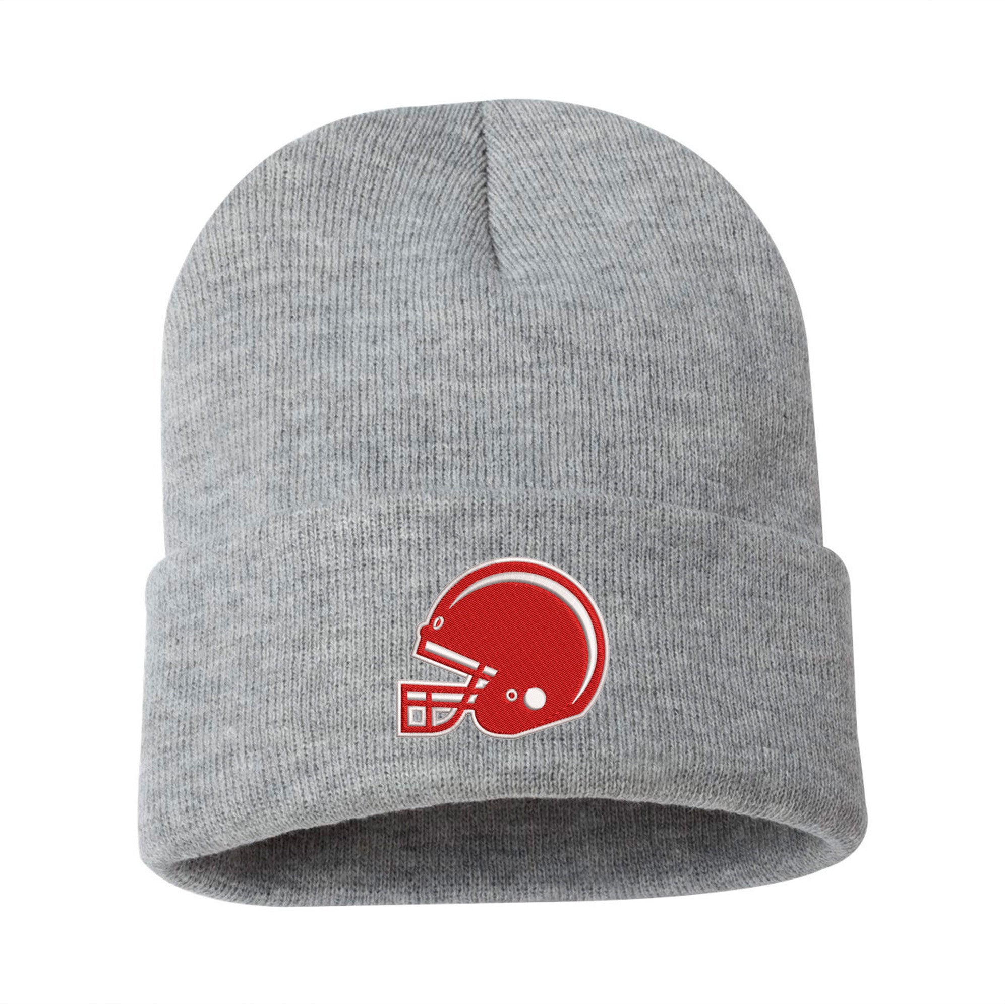 Embroidered Football Cap Beanie