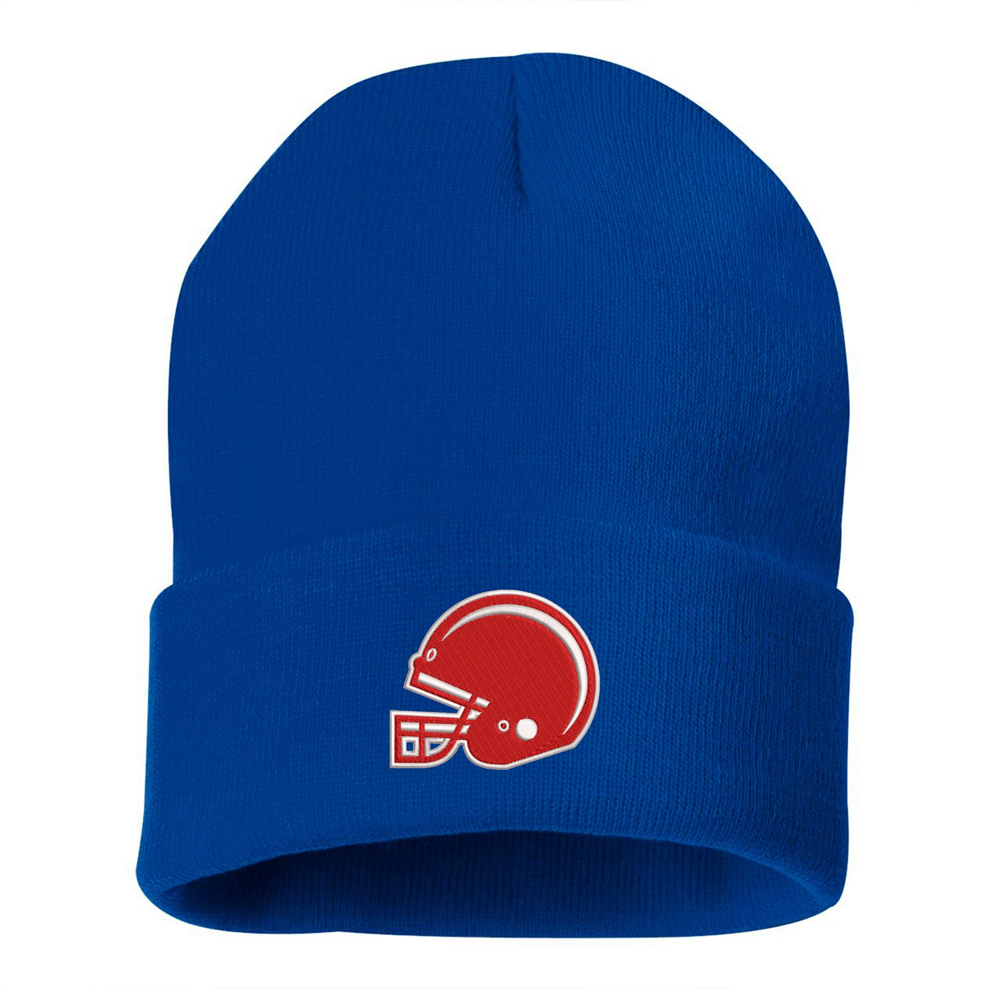 Embroidered Football Cap Beanie