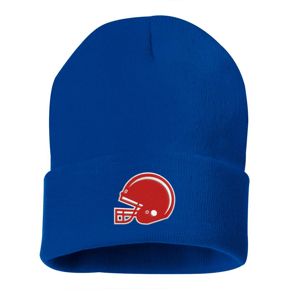 Embroidered Football Cap Beanie