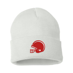 Embroidered Football Cap Beanie