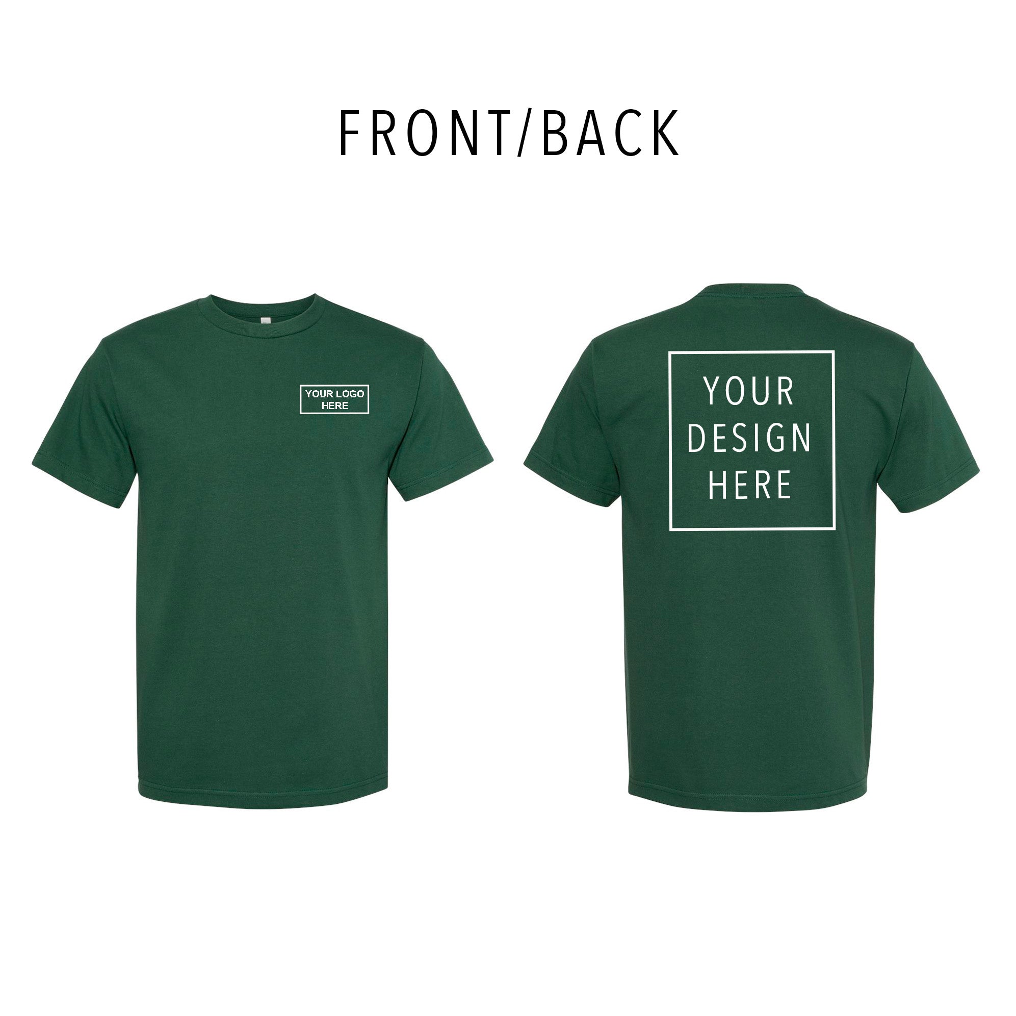 American Apparel - Heavyweight Cotton Tee - Front/Back