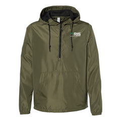 Independet Trading Co. Unisex Lightweight Quarter-Zip Windbreaker Pullover Jacket - EXP54LWP